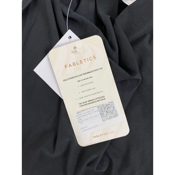 Fabletics Giselle Tank Top Powertouch Swing Black Built-In Camo Bra Size XS - Picture 9 of 12